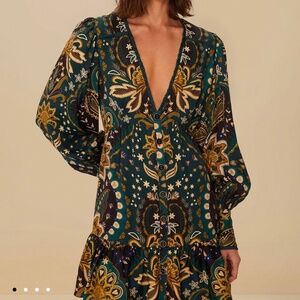 Black Jaipur Lenzing Ecovero Viscose Mini Dress